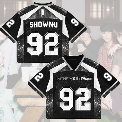Light Universe Monsta X The Phase Mixed-Mesh-Trikot Nexus-Outfit Geschenk für Fans