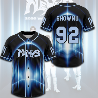 MONSTA X The X Nexus World Tour Baseball Jersey The Phase Gift For Fans