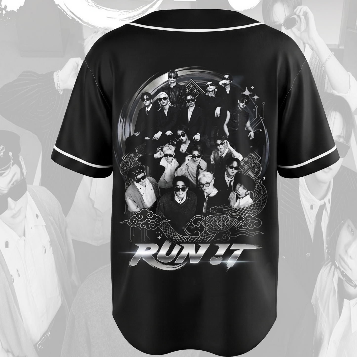 Badass Stray Kids Run It World Tour Baseball Jersey Gift For Fans