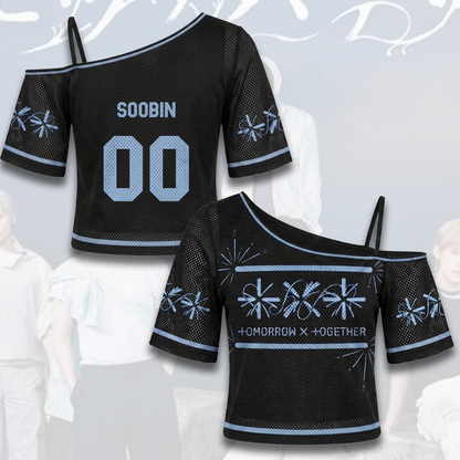 Tomorrow X Together Setsuna Hanabi Off Shoulder Mesh Gift For Fans
