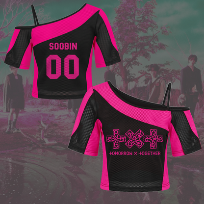 TXT 8th Album Tennis Style Off Shoulder Mesh Gift For MOA
