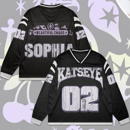WAVESTEEᵀᴹ Katseye Mesh Splicing Long Sleeved Special Version