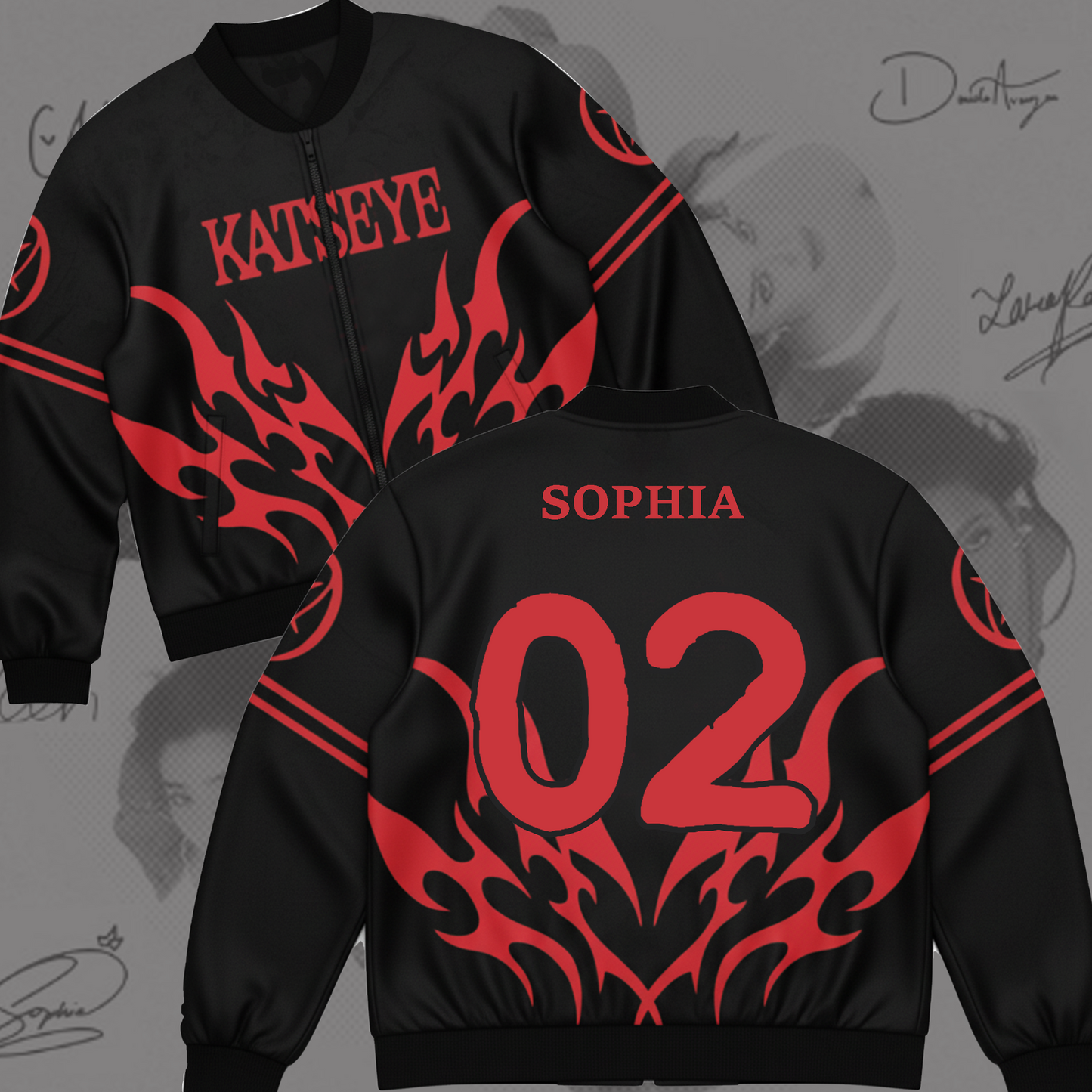 WAVESTEEᵀᴹ Katseye World Tour First Version Bomber Jacket