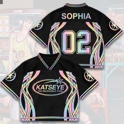 Prismatic Katseye The Wildworld Tour Mixed Mesh Jersey Fan Edition