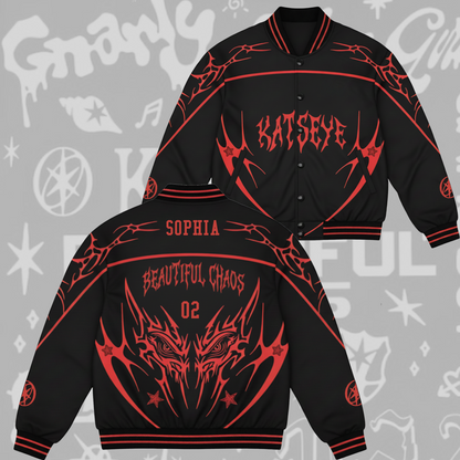 WAVESTEEᵀᴹ Katseye Beautiful Chaos Tour Baseball Jacket Unisex Streetwear