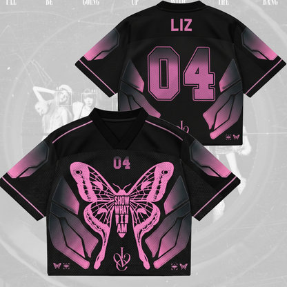 Butterfly Show What I Am IVE World Tour Mixed Mesh Jersey Fan