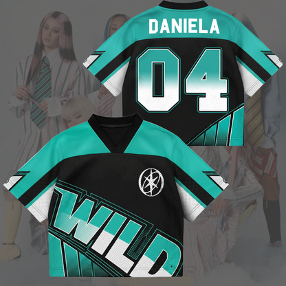 Sporty Chic Wild Katseye The WildWorld Tour Mesh Jersey Eyekons Edition