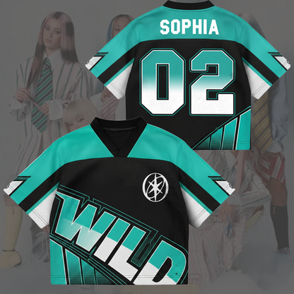 Sporty Chic Wild Katseye The WildWorld Tour Mesh Jersey Eyekons Edition