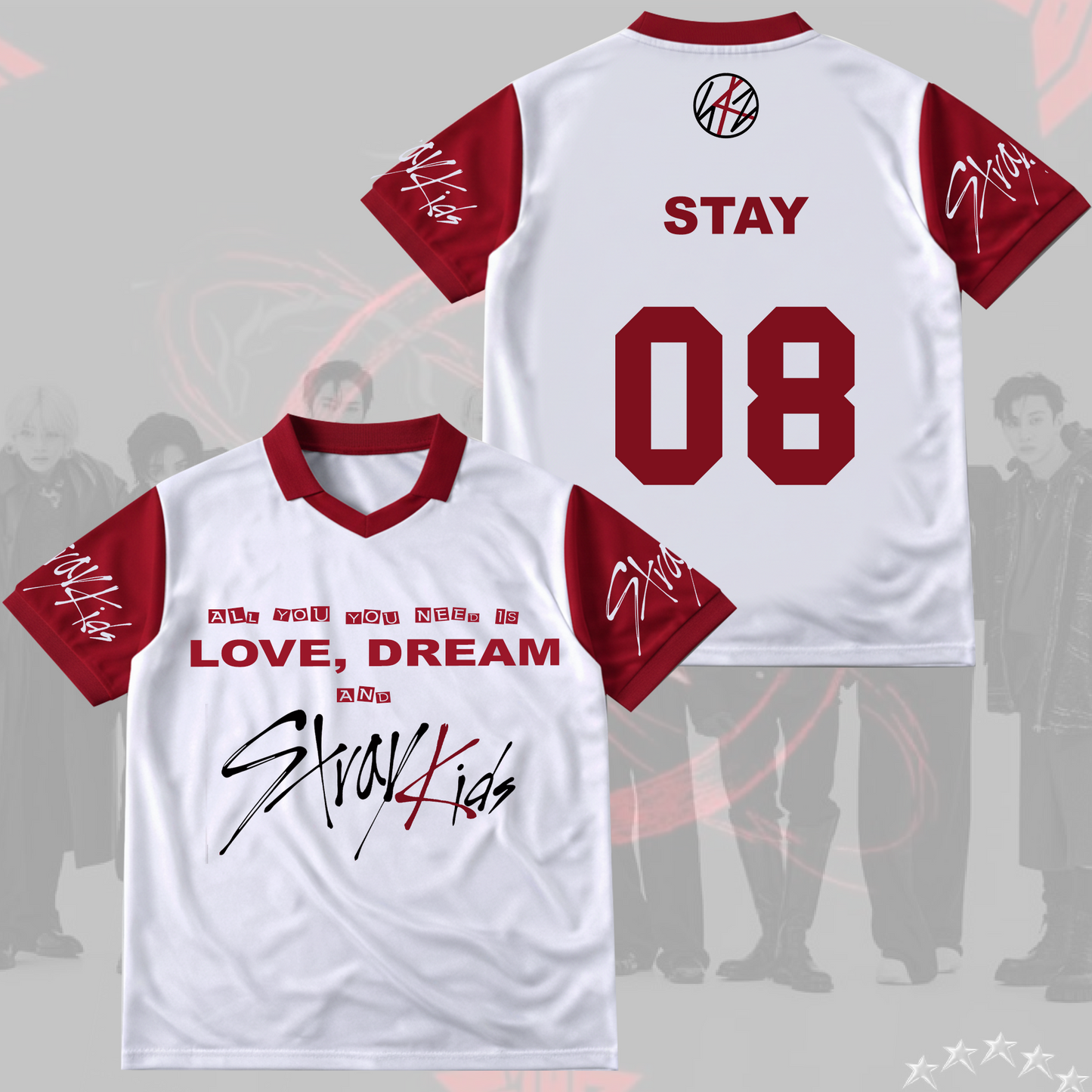 Stray Kids Moments Winged Neck Baseball Shirt Gift For Stay