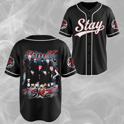Contagious Stray Kids Run It World Tour Baseball Jersey Gift For Stay