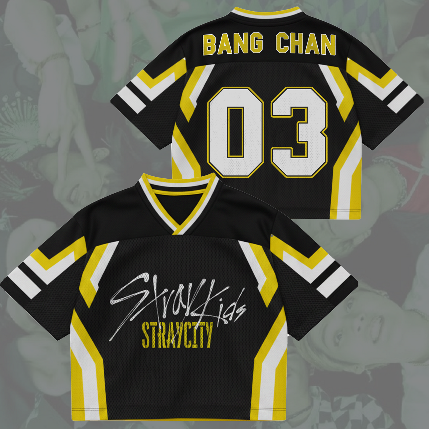 Street Aegis Stray City Stray Kids  Concert Tour Mixed Mesh Jersey