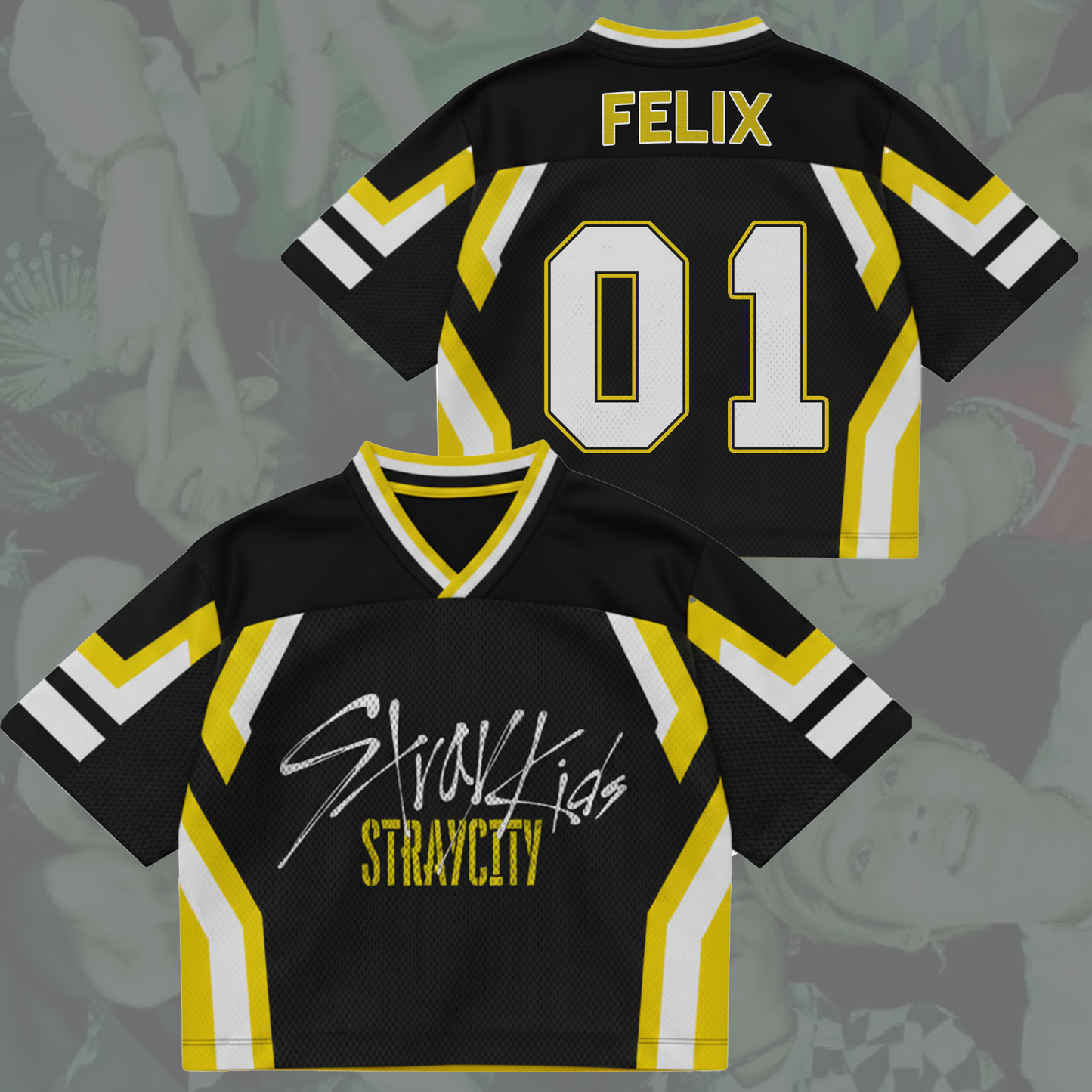 Street Aegis Stray City Stray Kids  Concert Tour Mixed Mesh Jersey