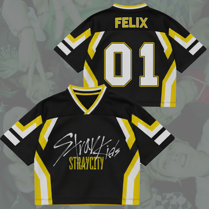 Street Aegis Stray City Stray Kids  Concert Tour Mixed Mesh Jersey