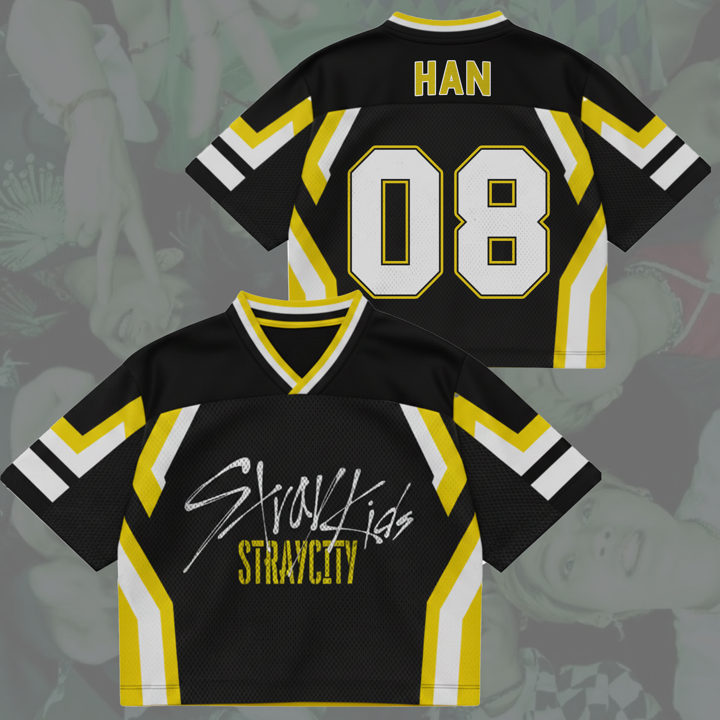 Street Aegis Stray City Stray Kids  Concert Tour Mixed Mesh Jersey