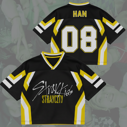 Street Aegis Stray City Stray Kids  Concert Tour Mixed Mesh Jersey