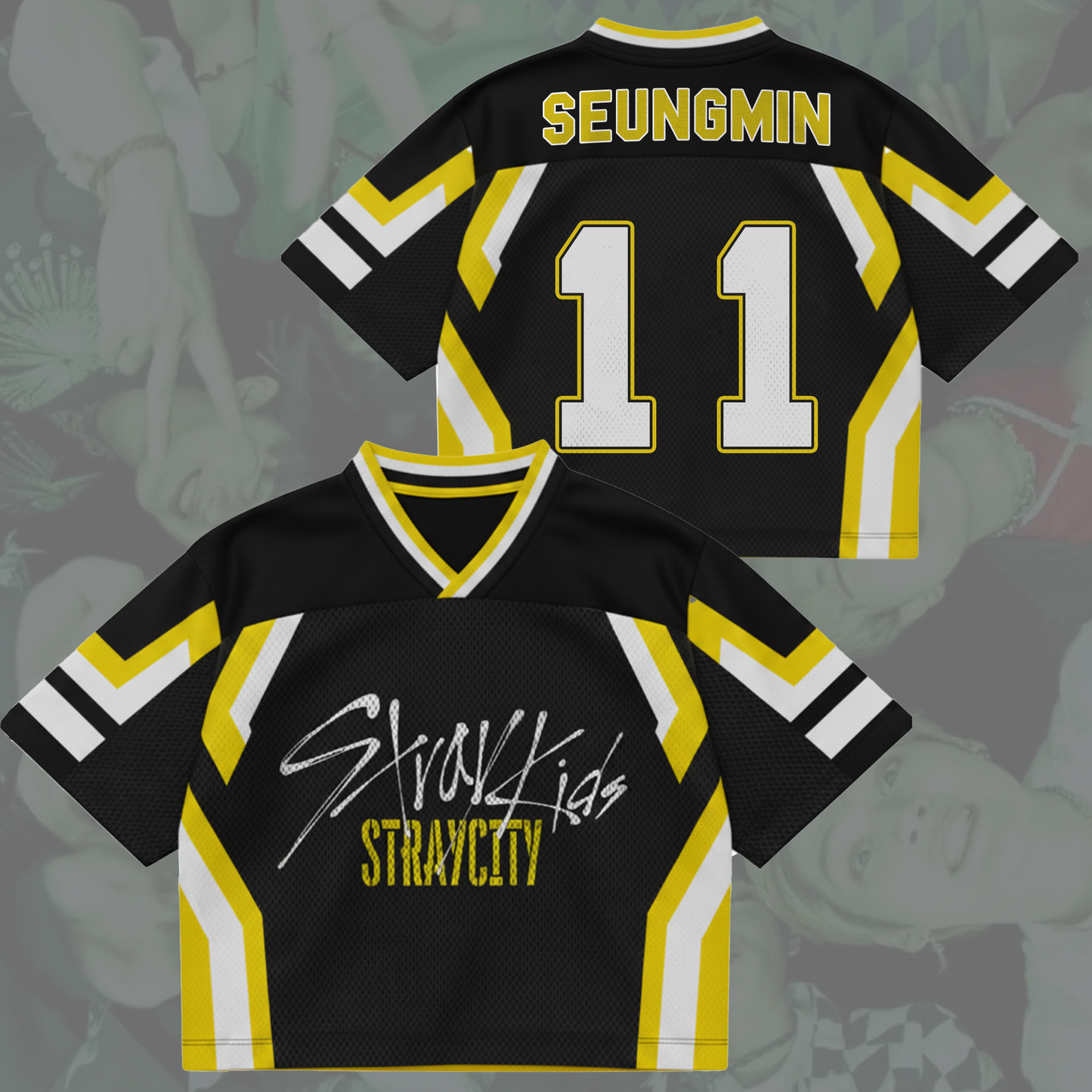 Street Aegis Stray City Stray Kids  Concert Tour Mixed Mesh Jersey