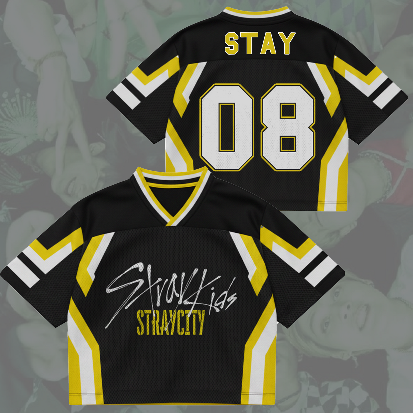 Street Aegis Stray City Stray Kids  Concert Tour Mixed Mesh Jersey