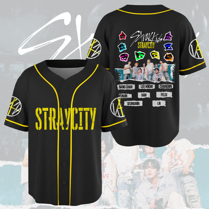 Stray Kids Straycity Concert Baseball Jersey Gift For Fans