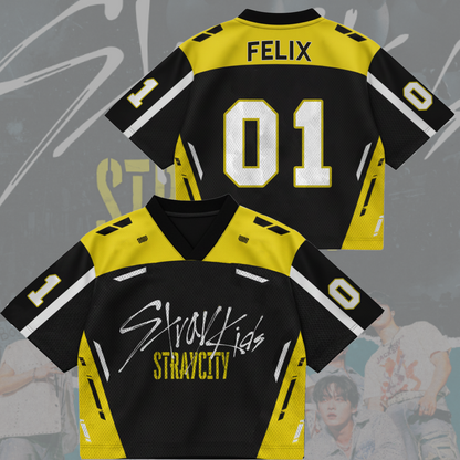 Rebel Stray Kids Stray City Concert Tour Mixed Mesh Jersey