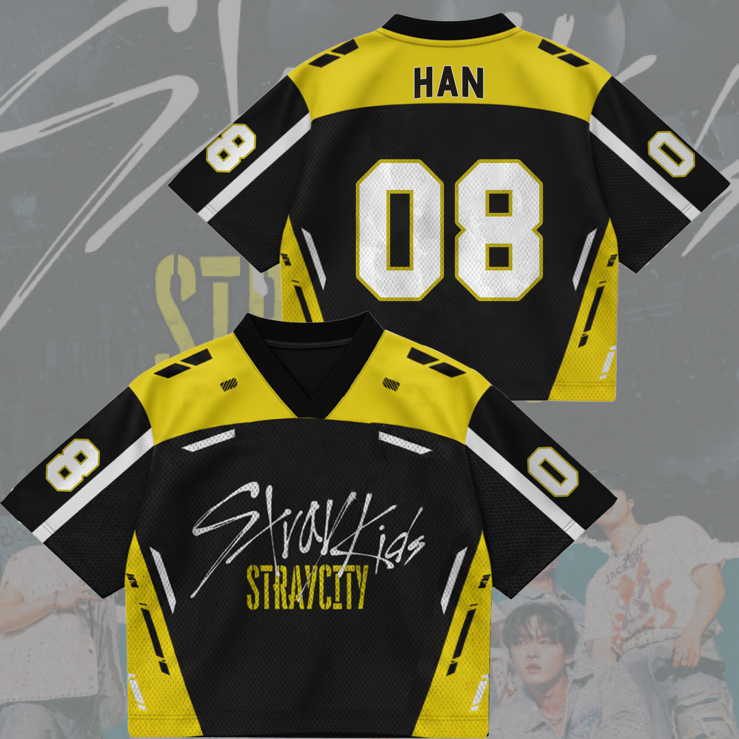 Rebel Stray Kids Stray City Concert Tour Mixed Mesh Jersey