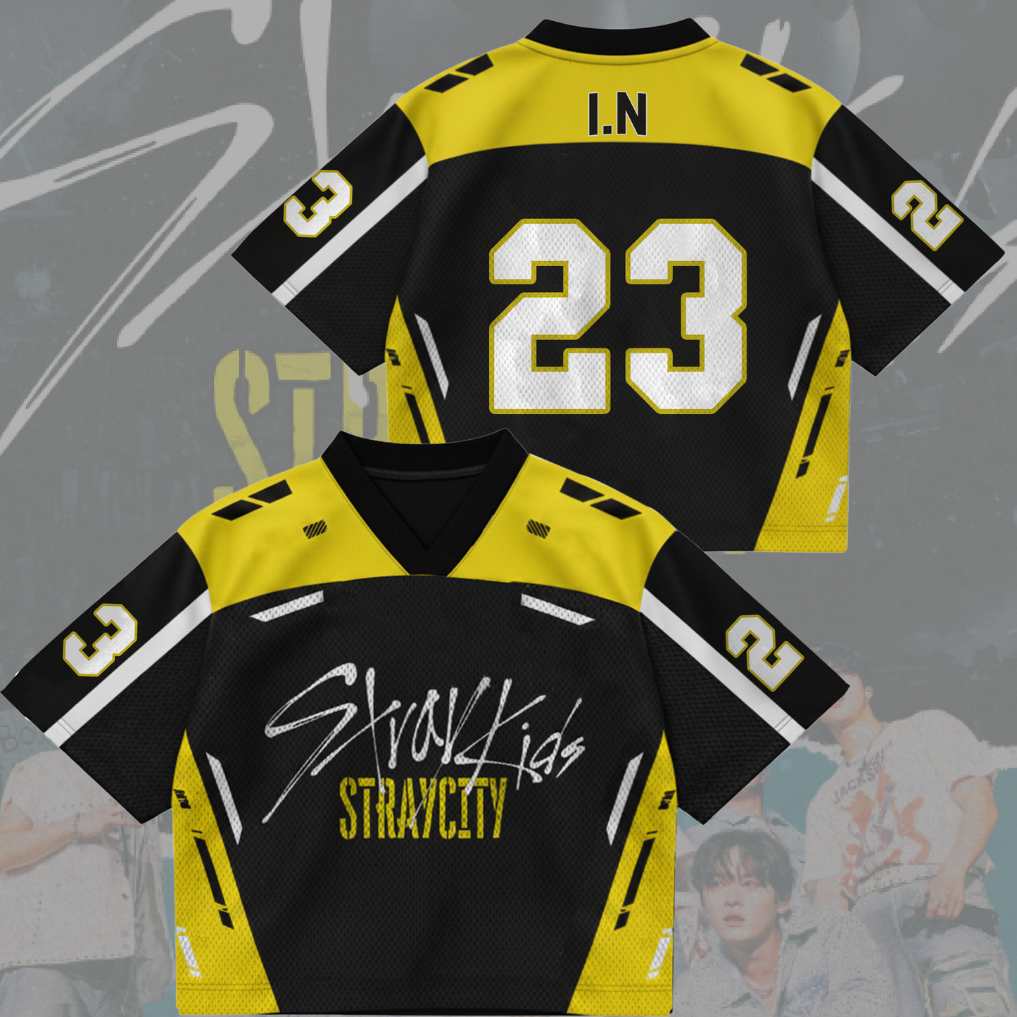 Rebel Stray Kids Stray City Concert Tour Mixed Mesh Jersey