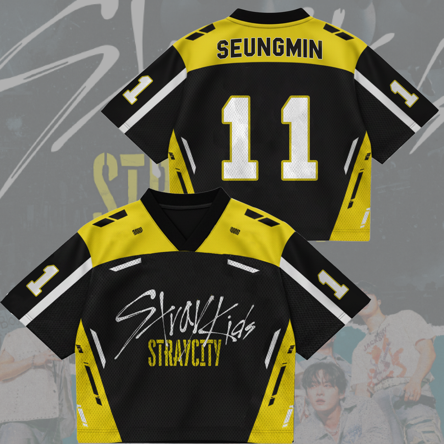 Rebel Stray Kids Stray City Concert Tour Mixed Mesh Jersey
