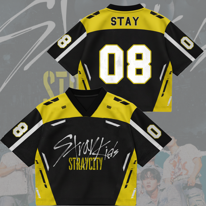 Rebel Stray Kids Stray City Concert Tour Mixed Mesh Jersey