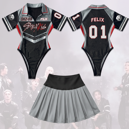 Evil Skzoo Stray Kids Full Jersey Bodysuit Set Gift For Fans