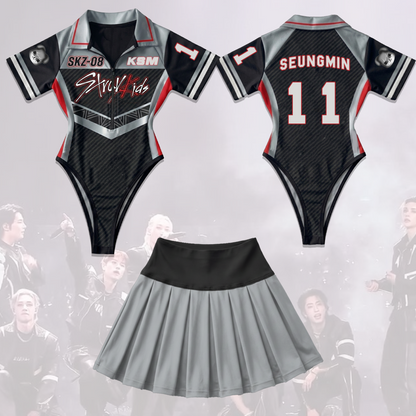 Evil Skzoo Stray Kids Full Jersey Bodysuit Set Gift For Fans