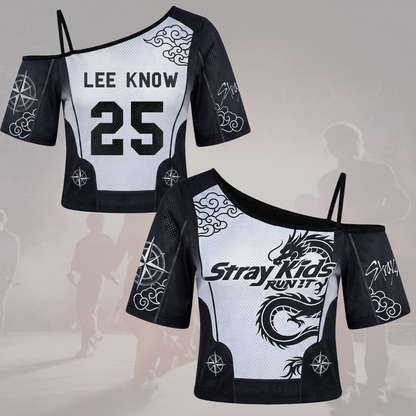 Dragon Lore Stray Kids Run It World Tour Off Shoulder Mesh Gift For Fans