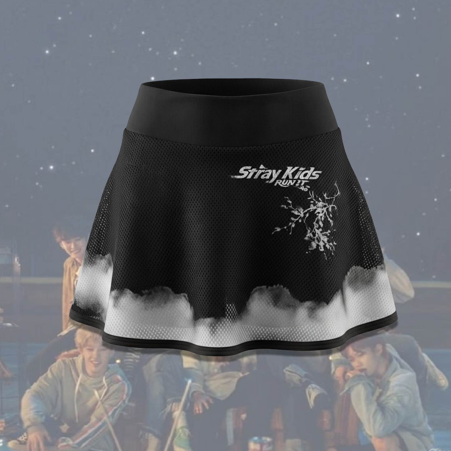 Gritty Stray Kids Run It World Tour Off Shoulder Mesh Gift For Stay