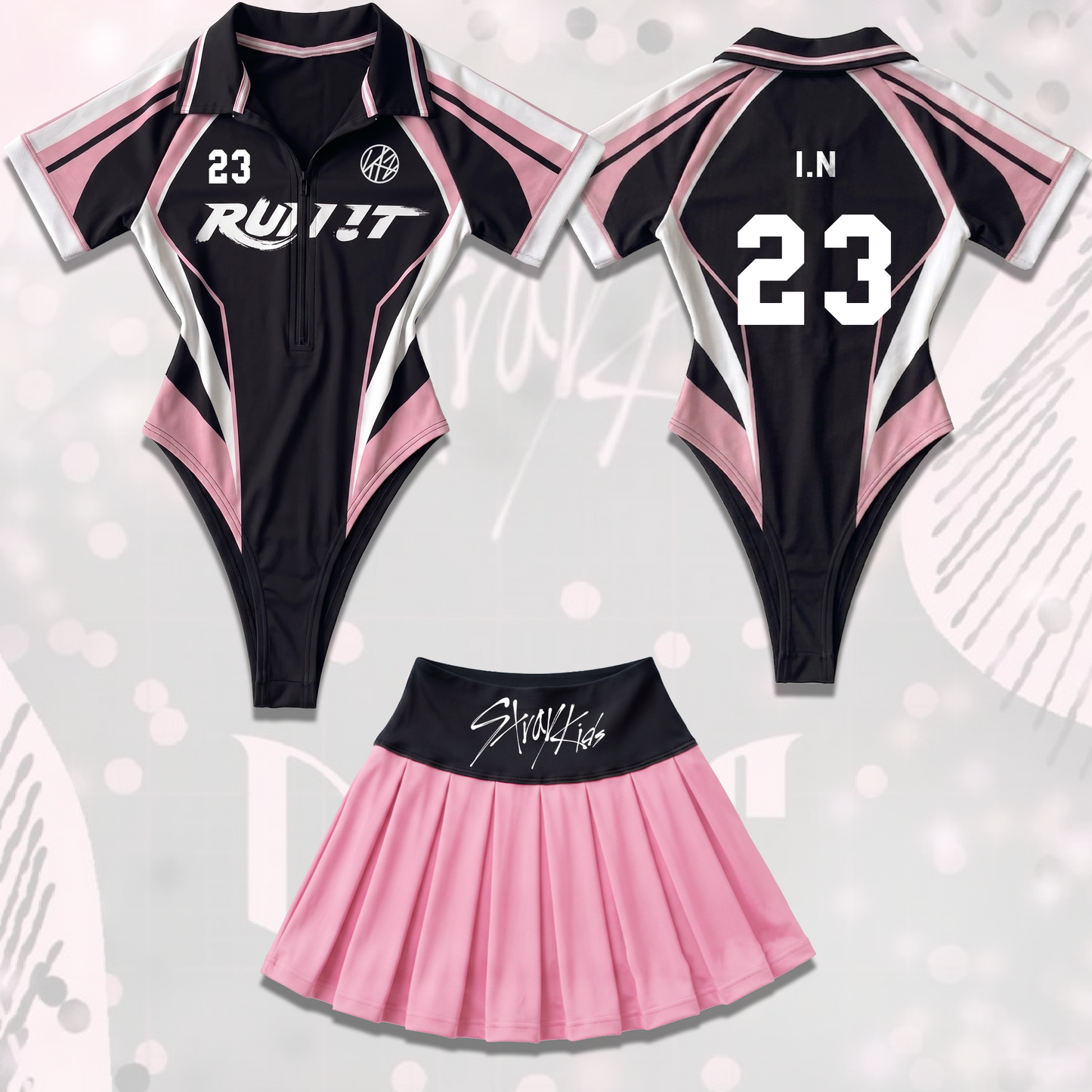 Do It To Run It Stray Kids World Tour Full Jersey Bodysuit Set Limited Edition