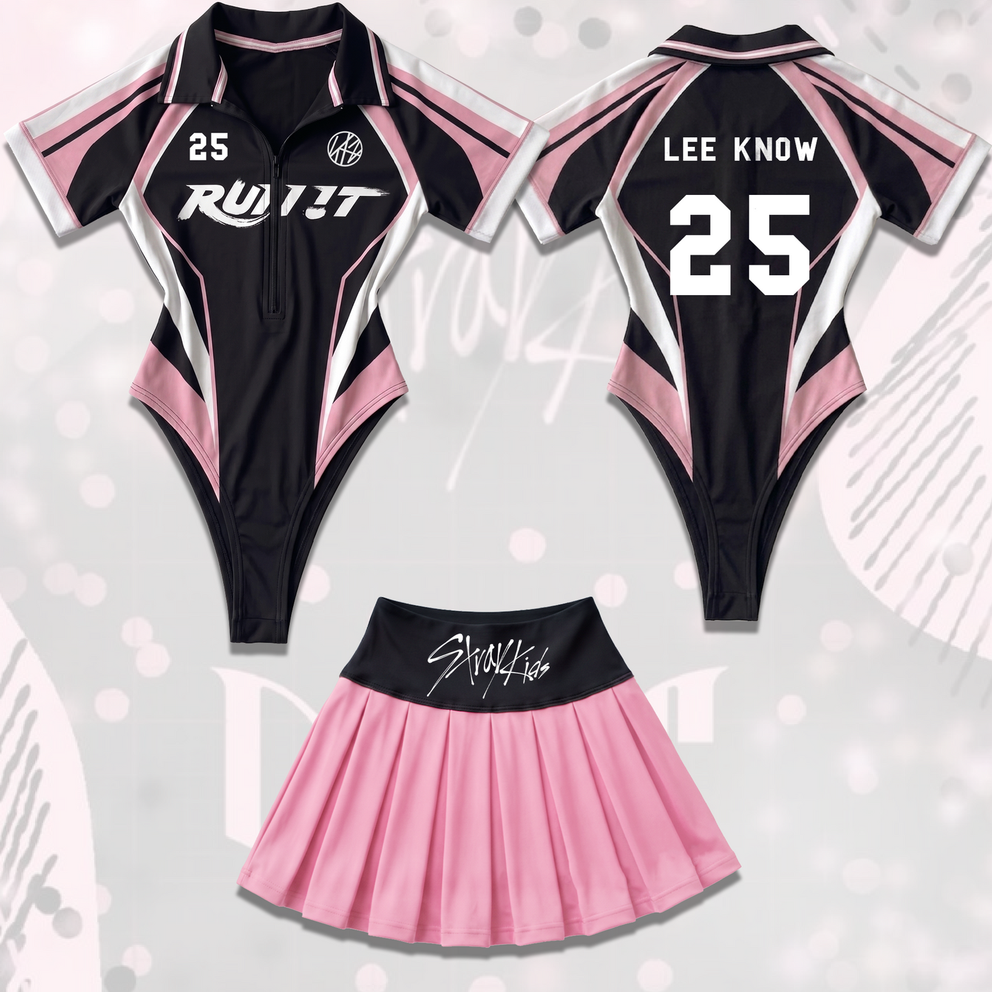 Do It To Run It Stray Kids World Tour Full Jersey Bodysuit Set Limited Edition