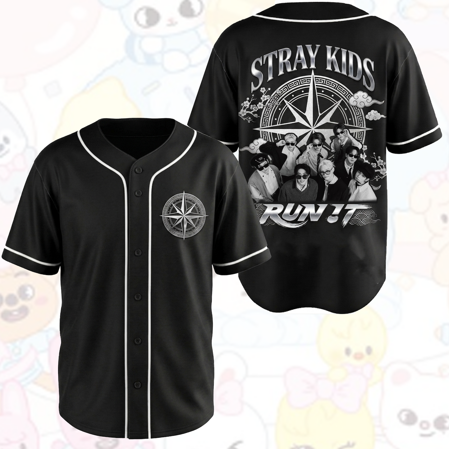 Cool Stray Kids Run It World Tour Baseball Jersey Gifts For Stay