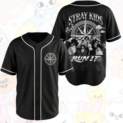 Cool Stray Kids Run It World Tour Baseball Jersey Gifts For Stay