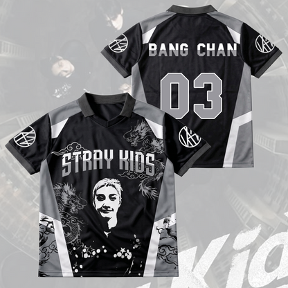 Stray Kids Visual Run It World Tour Winged Neck Baseball Shirt Gift For Fans