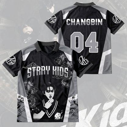 Stray Kids Visual Run It World Tour Winged Neck Baseball Shirt Gift For Fans