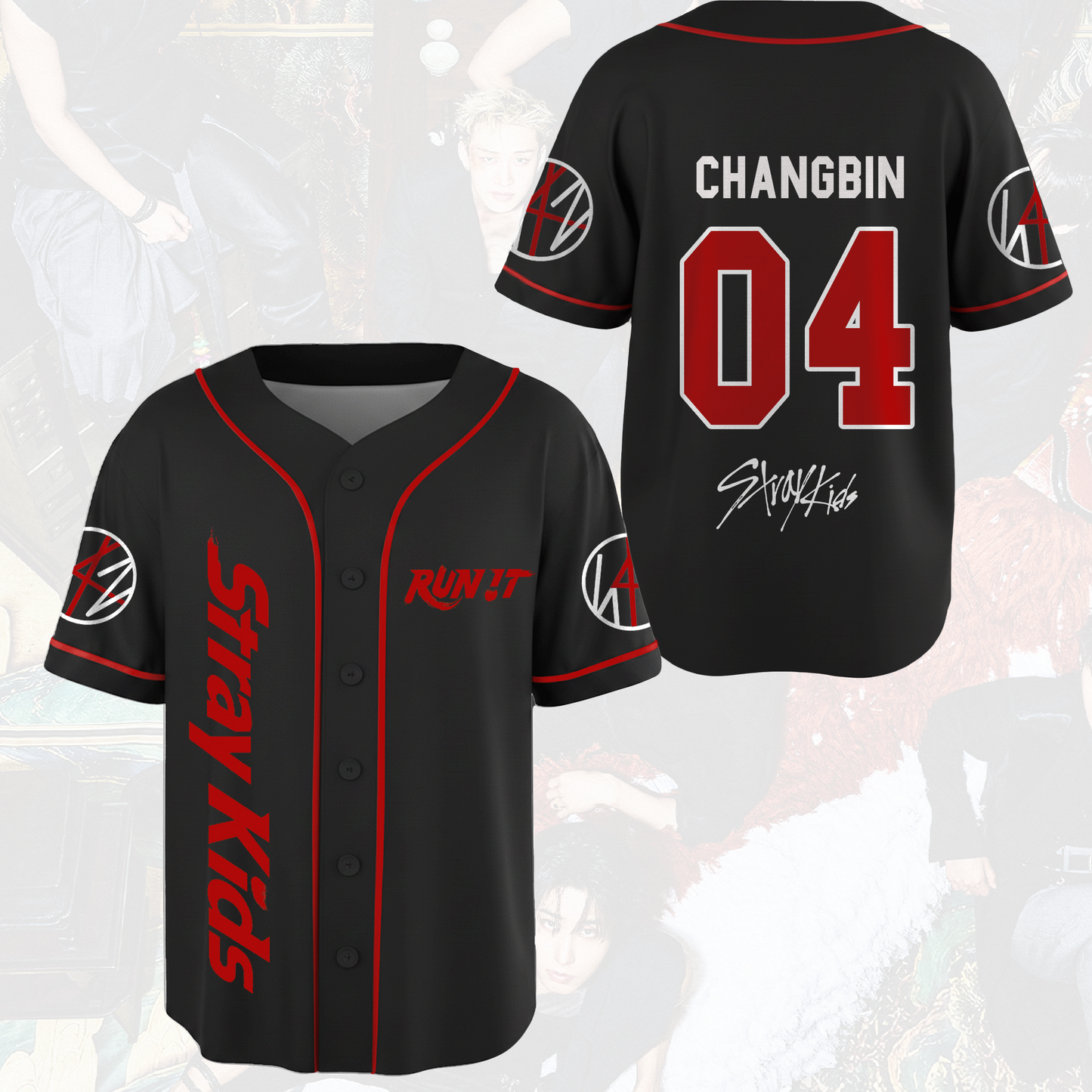 Breathtaking Run It World Tour Stray Kids Baseball Jersey Stay Edition
