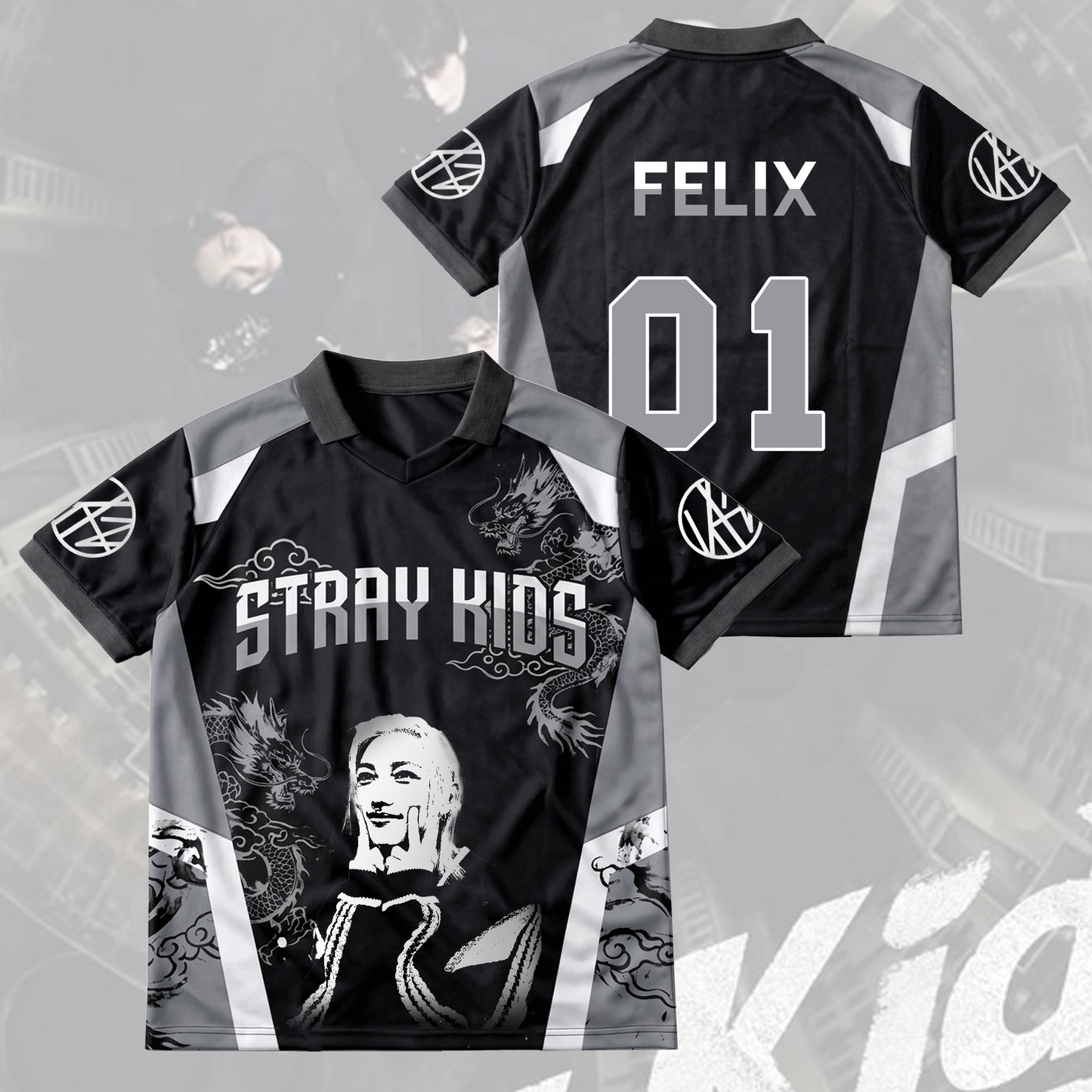 Stray Kids Visual Run It World Tour Winged Neck Baseball Shirt Gift For Fans