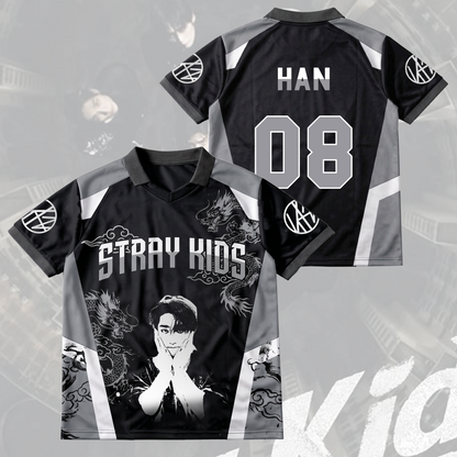Stray Kids Visual Run It World Tour Winged Neck Baseball Shirt Gift For Fans