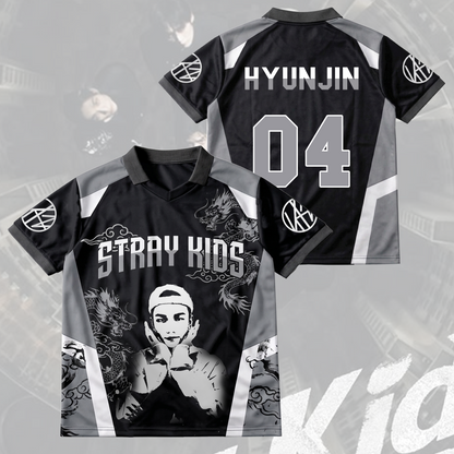 Stray Kids Visual Run It World Tour Winged Neck Baseball Shirt Gift For Fans