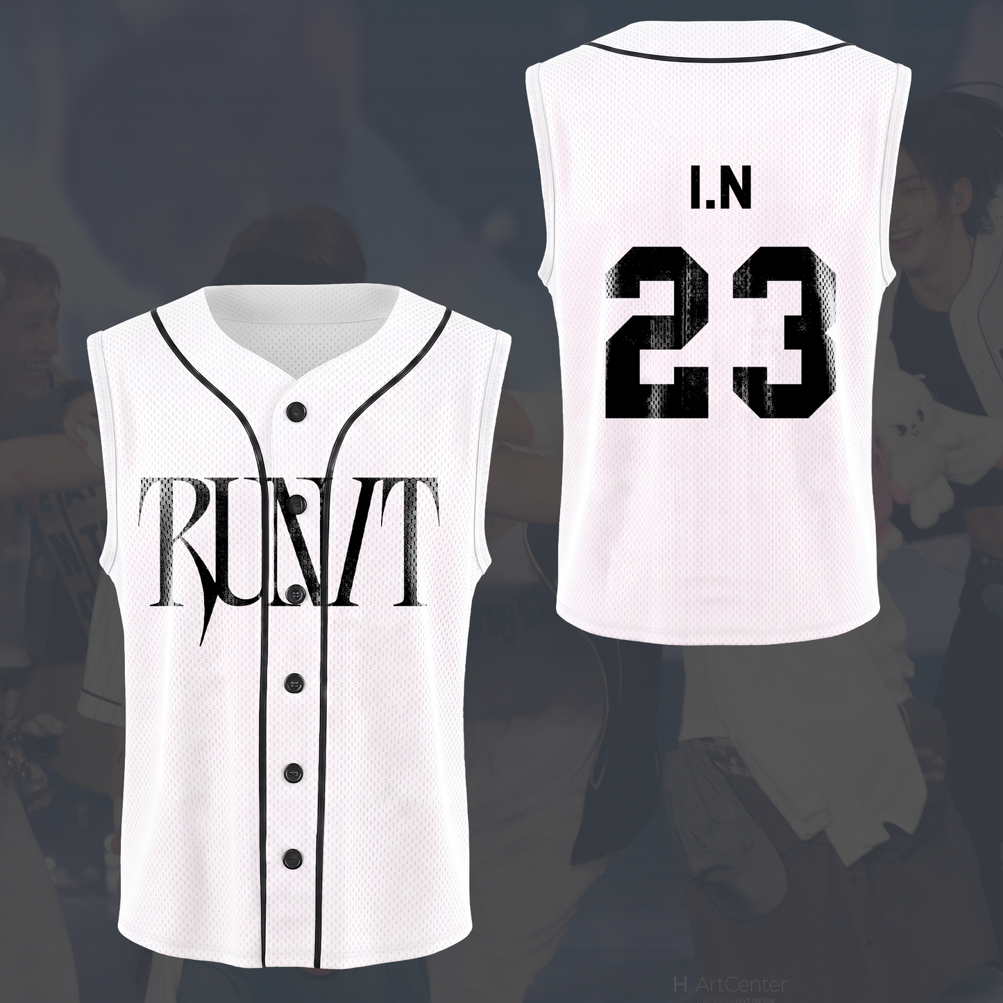 Stray Kids Run It World Tour Sleeveless Mesh Baseball Jersey Gift For Fans