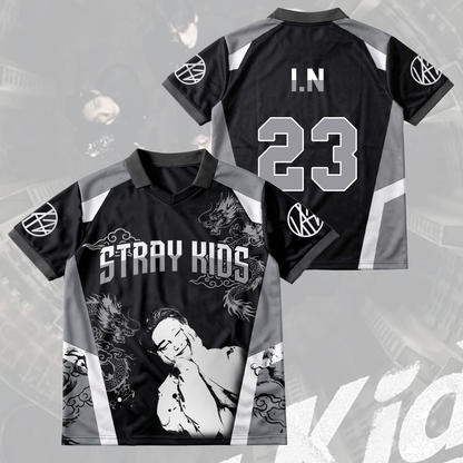 Stray Kids Visual Run It World Tour Winged Neck Baseball Shirt Gift For Fans