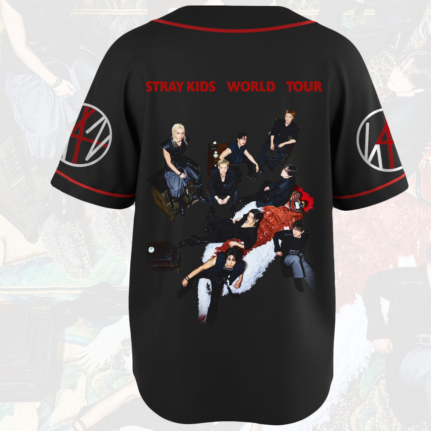 Dynamic Stray kids Run It World Tour Baseball Jersey Gift For Stay