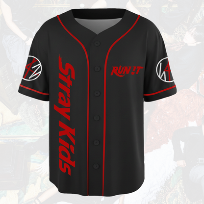Dynamic Stray kids Run It World Tour Baseball Jersey Gift For Stay