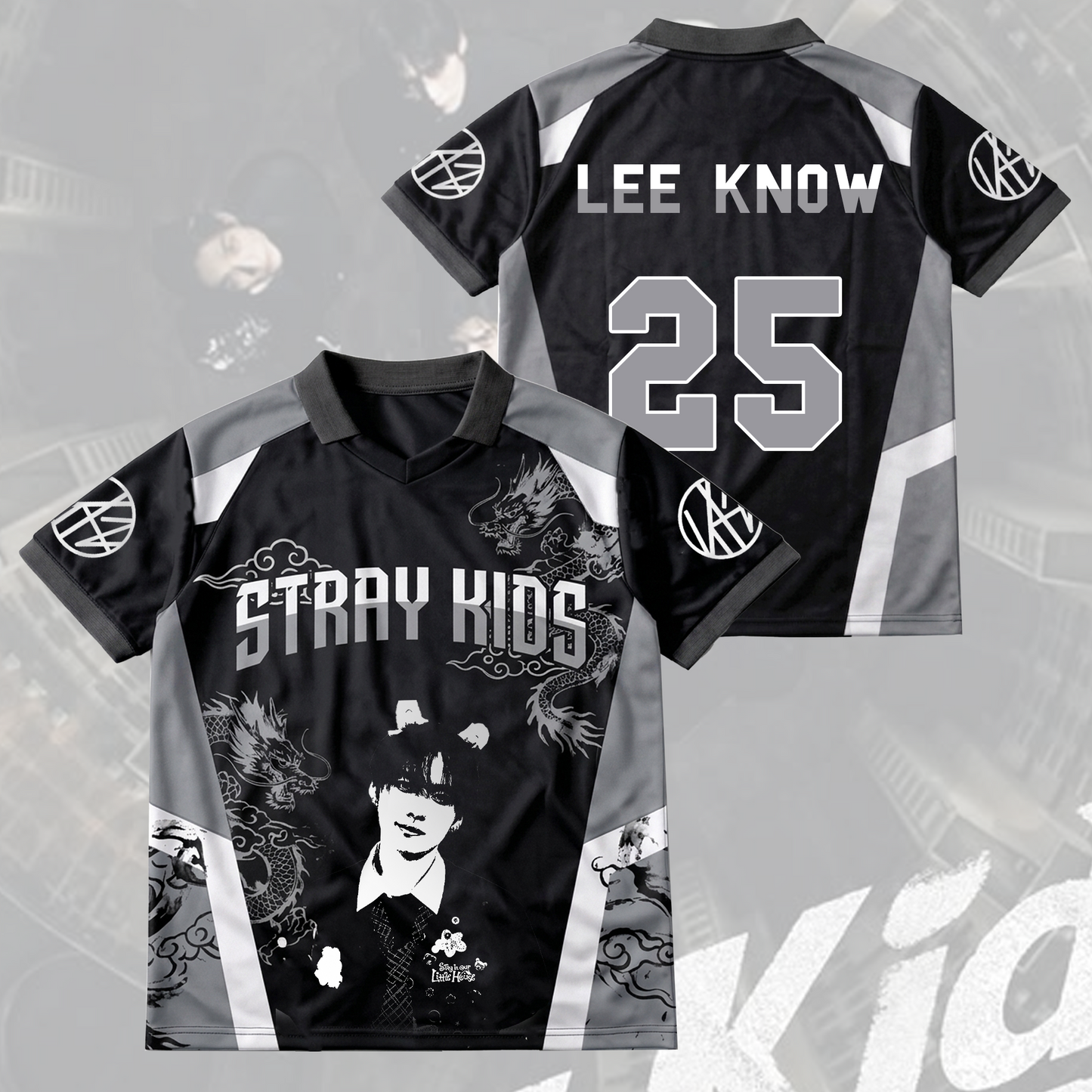 Stray Kids Visual Run It World Tour Winged Neck Baseball Shirt Gift For Fans