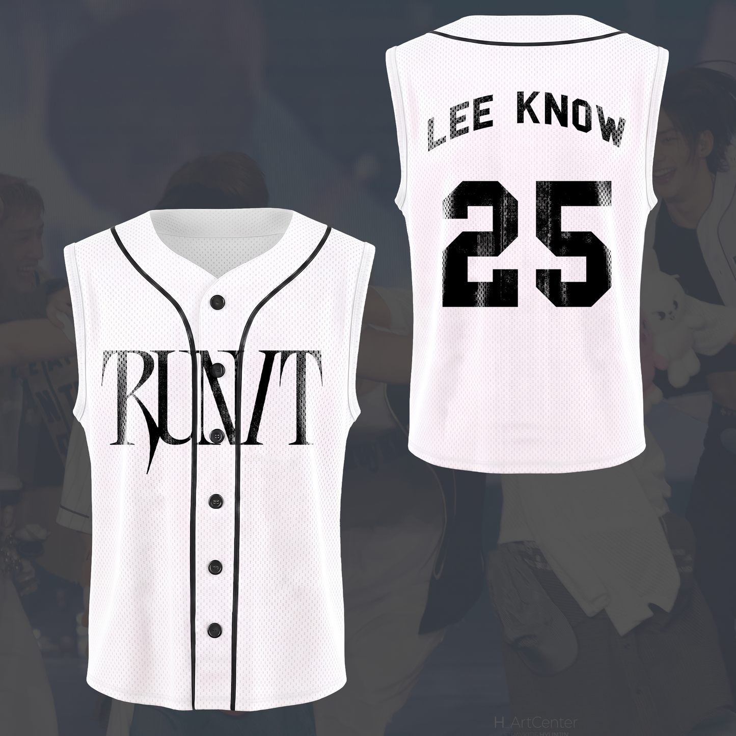 Stray Kids Run It World Tour Sleeveless Mesh Baseball Jersey Gift For Fans