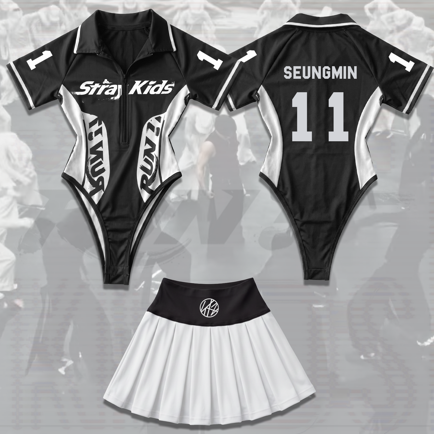 Relentless Run It Stray Kids World Tour Full Jersey Bodysuit Set Gift For Fans
