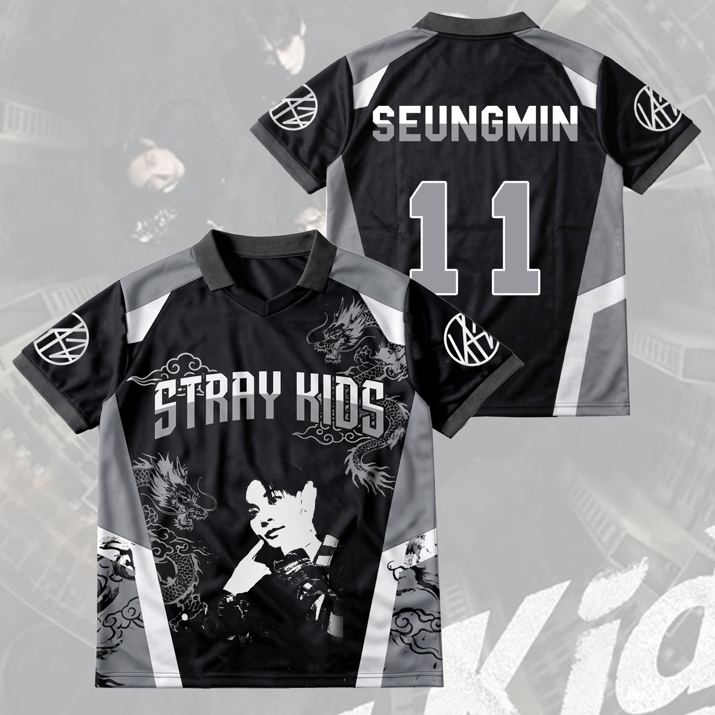 Stray Kids Visual Run It World Tour Winged Neck Baseball Shirt Gift For Fans