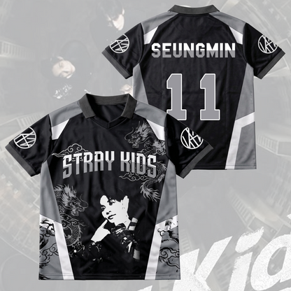 Stray Kids Visual Run It World Tour Winged Neck Baseball Shirt Gift For Fans